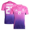 Maillot de Supporter Allemagne Gundogan 21 Extérieur Euro 2024 Pour Homme